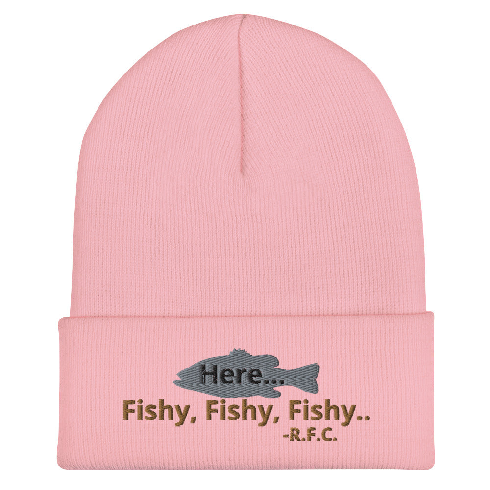 Here Fishy Fishy Cuffed Beanie