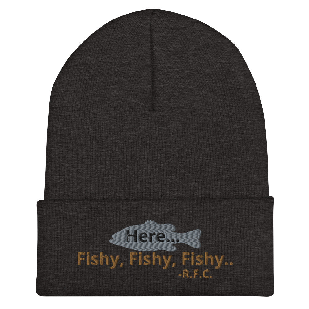 Here Fishy Fishy Cuffed Beanie