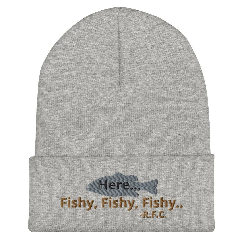 Here Fishy Fishy Cuffed Beanie